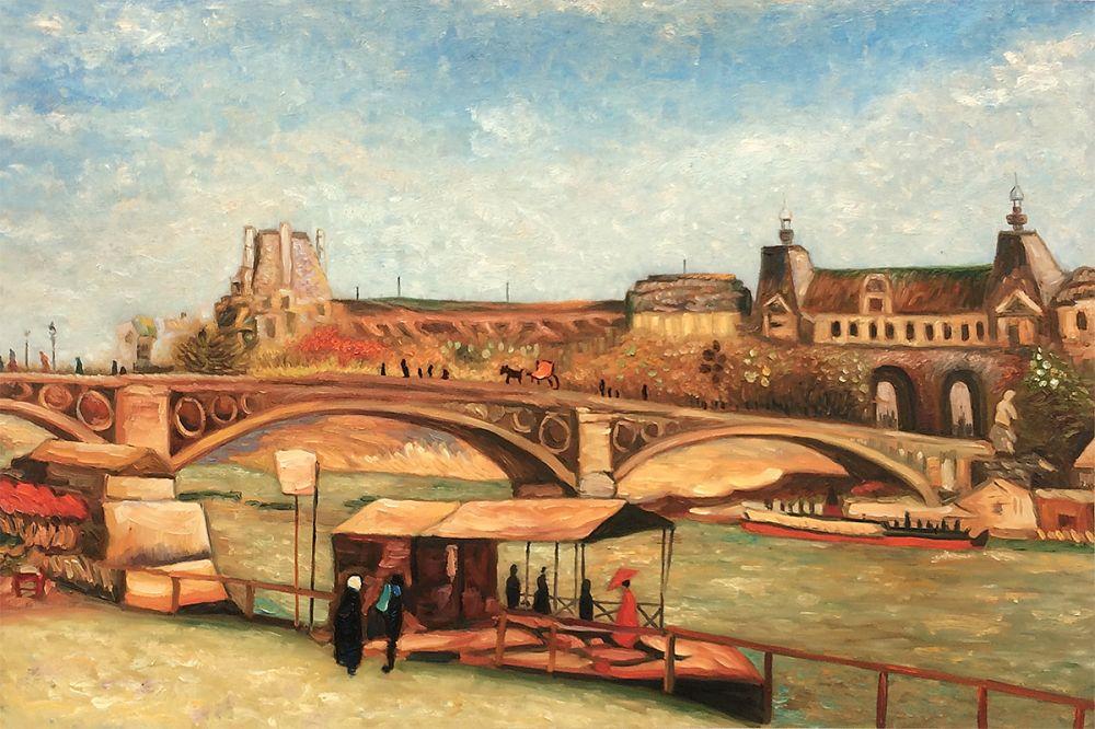 The Pont du Carrousel and the Louvre, 1886