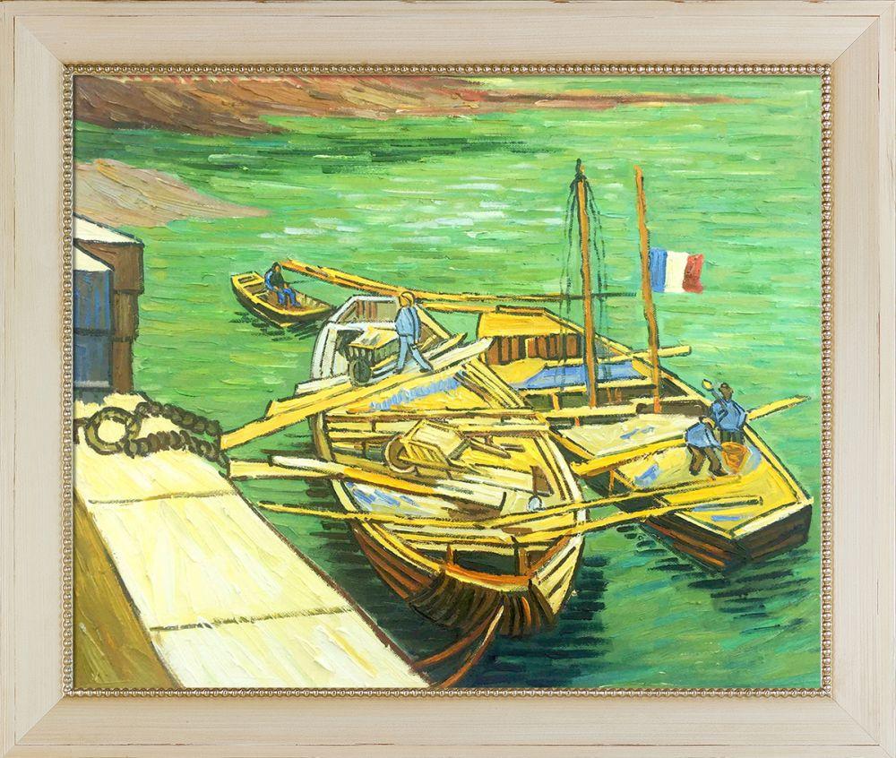 Boats du Rhone Pre-Framed - Constantine Frame 20" X 24"