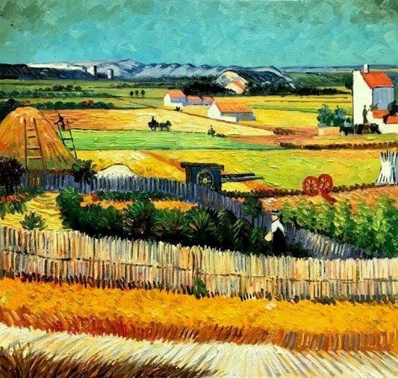 The Harvest Van Gogh Oil on Canvas Reproduction