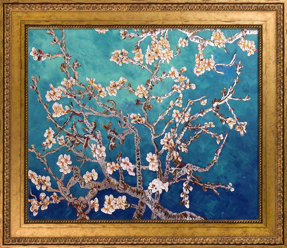 Branches of an Almond Tree (Luxury Line) Pre-Framed - Versailles Gold King Frame 20" X 24"