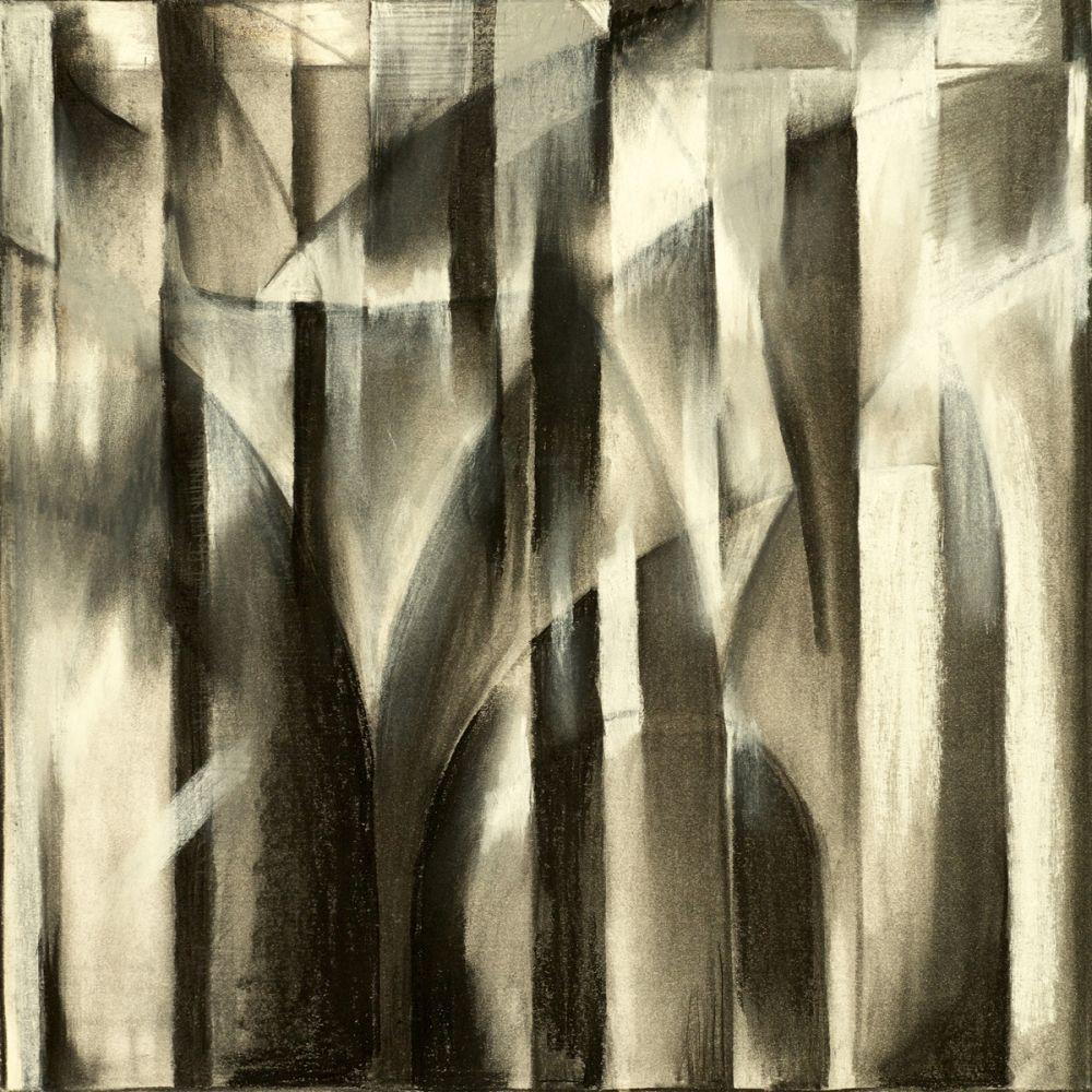 A Charcoal Study For An Abstract Composition