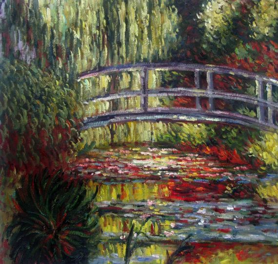 The Japanese Bridge (detail) - Canvas Art & Reproduction Oil Paintings