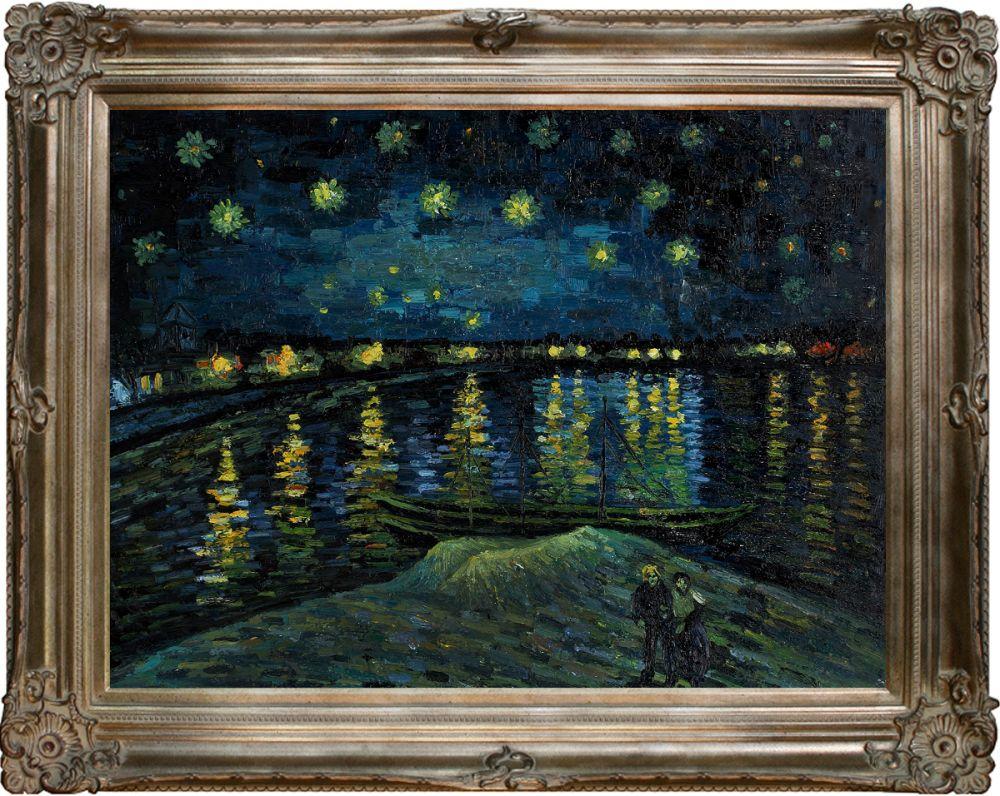 Starry Night Over the Rhone - Renaissance Champagne Frame 30"X40"