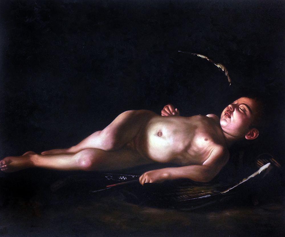 Sleeping Cupid, 1608