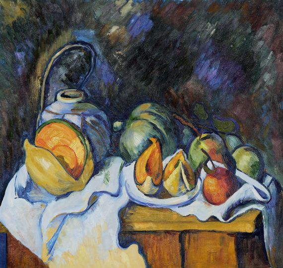 Cezanne - Still Life with Melons and Apples