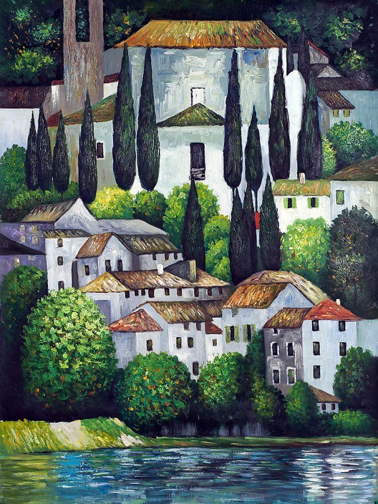Church in Cassone (Landscape with Cypress)
