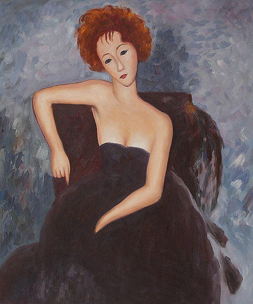 Young Redhead in an Evening Dress, 1918