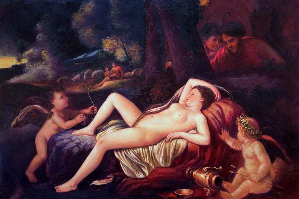 Sleeping Venus with Cupid, 1630