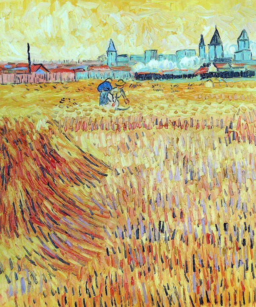 Wheat Field with View of Arles, June 1888