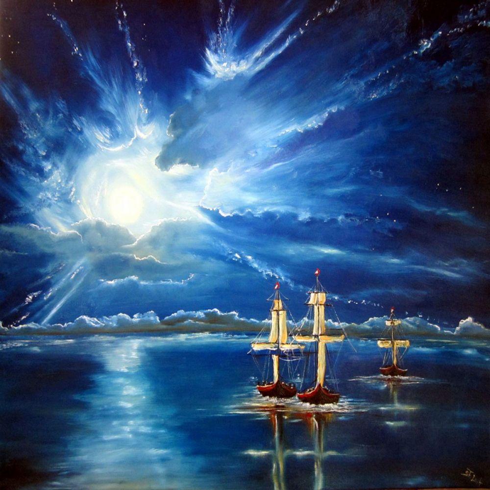 00Boats in the Moonlight