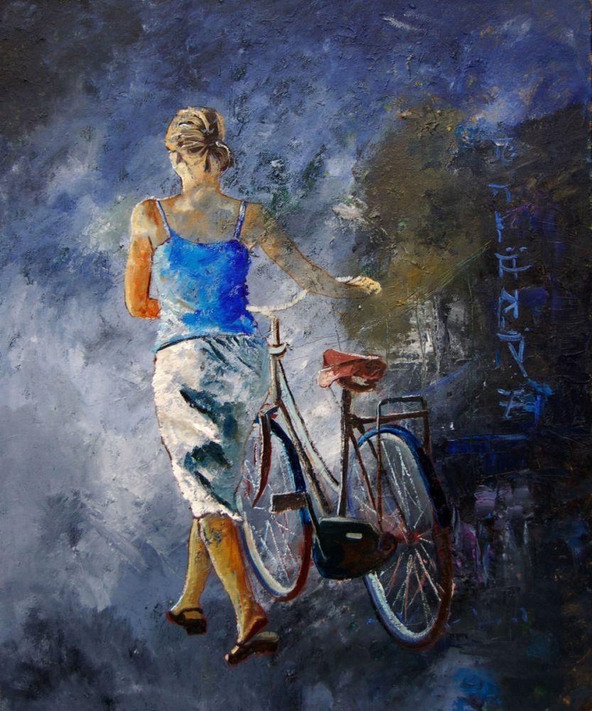 Woman With a Bike