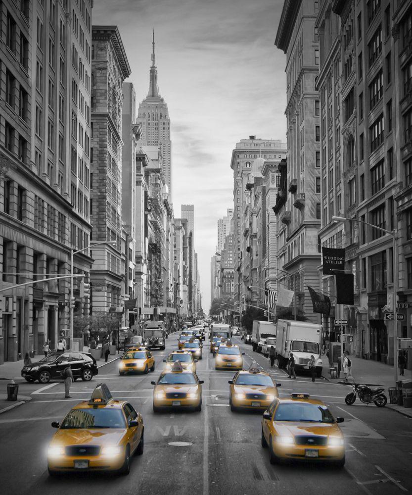 5th Avenue NYC Yellow Cabs