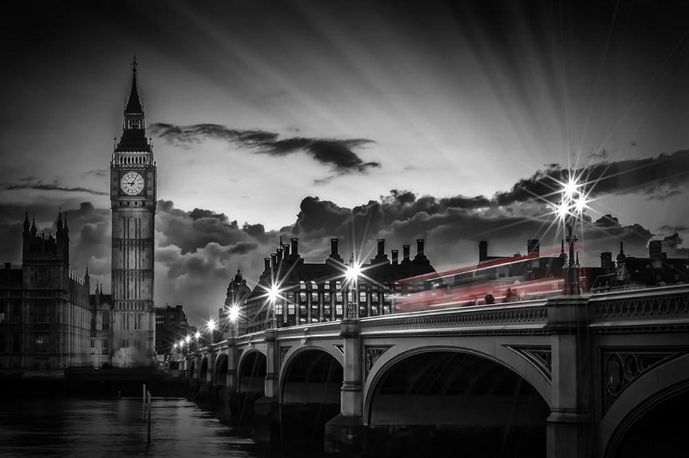 London, Westminster Bridge at Sunset
