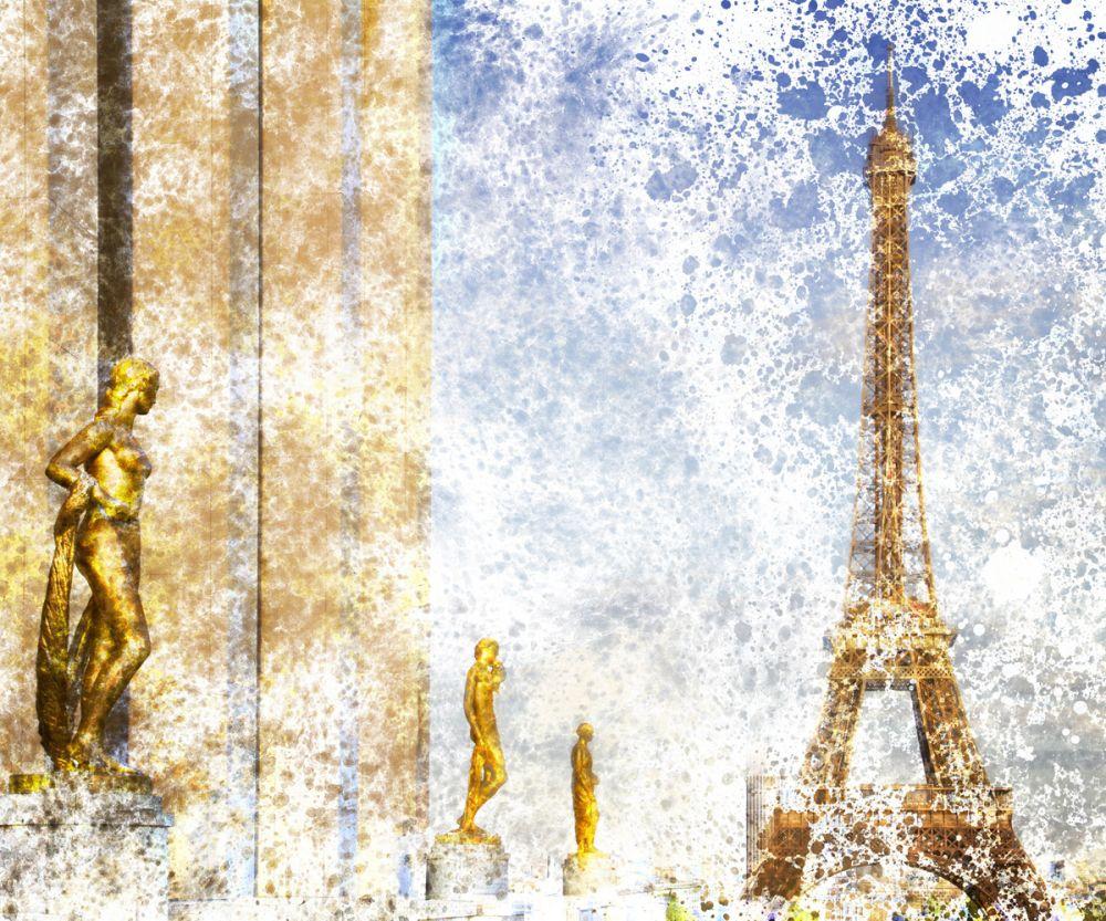 City Art, Paris Eiffel Tower and Trocadero