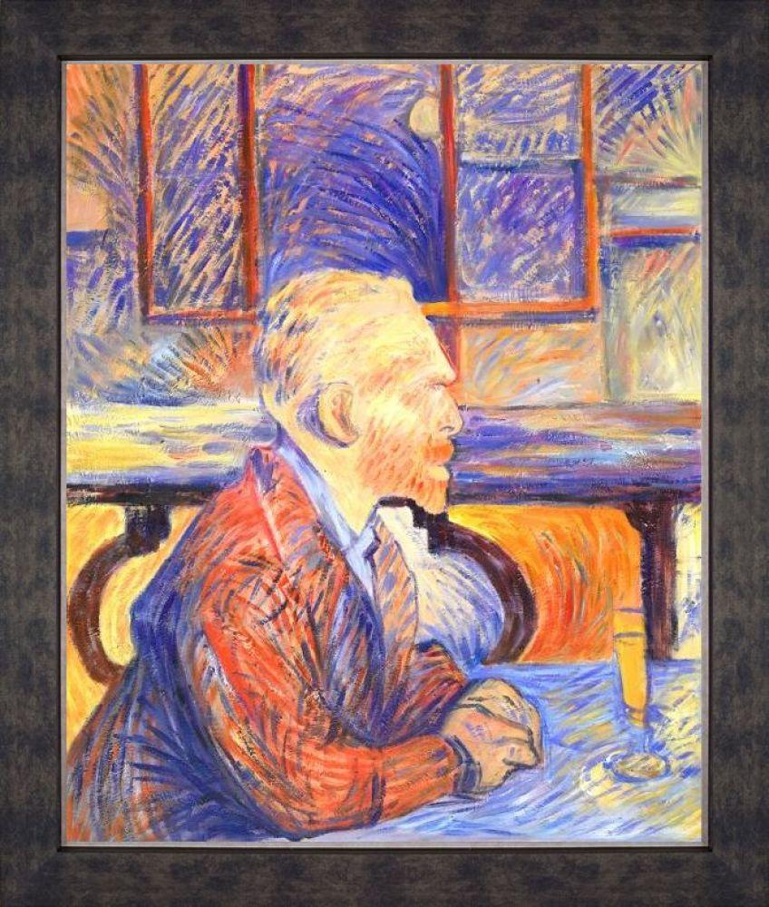 Portrait de Vincent van Gogh, 1887 Pre-Framed - Suede Premier Frame 20"X24"