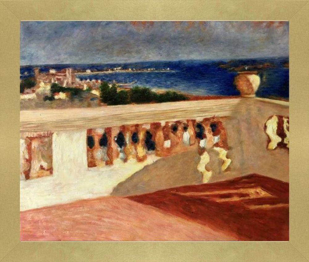 The Bay of Cannes, Seen from the Terrace Pre-Framed - Semplice Specchio Frame 20" X 24"