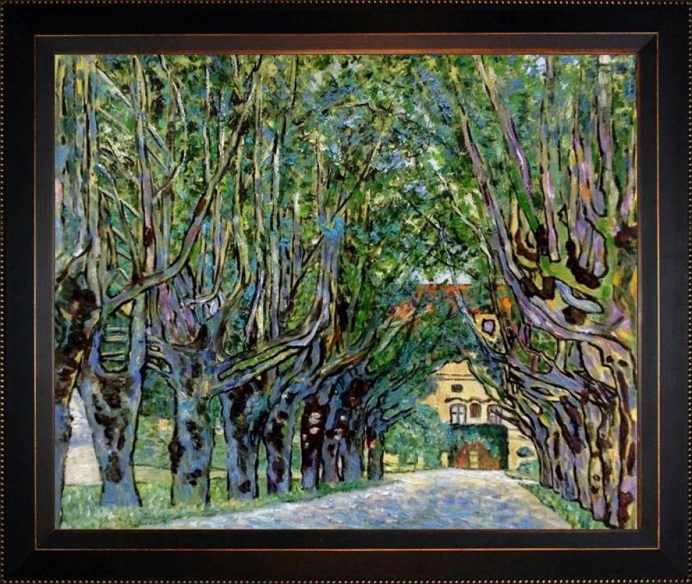 Avenue in Schloss Kammer Park Pre-Framed - Veine D'Or Bronze Angled Frame 20"X24"