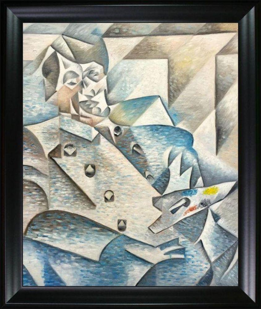 Portrait of Pablo Picasso Pre-framed - Black Matte Frame 20"X24"