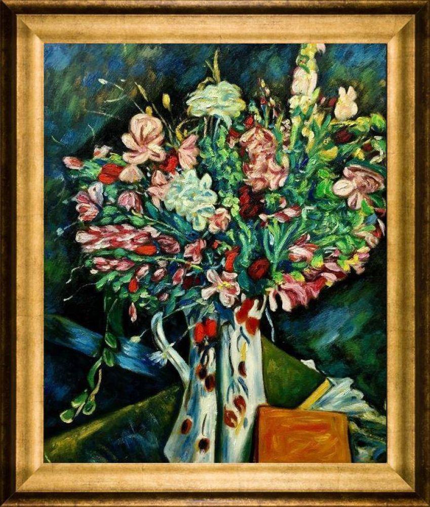 Flowers in a Water Jug Pre-framed - Athenian Gold Frame 20"X24"