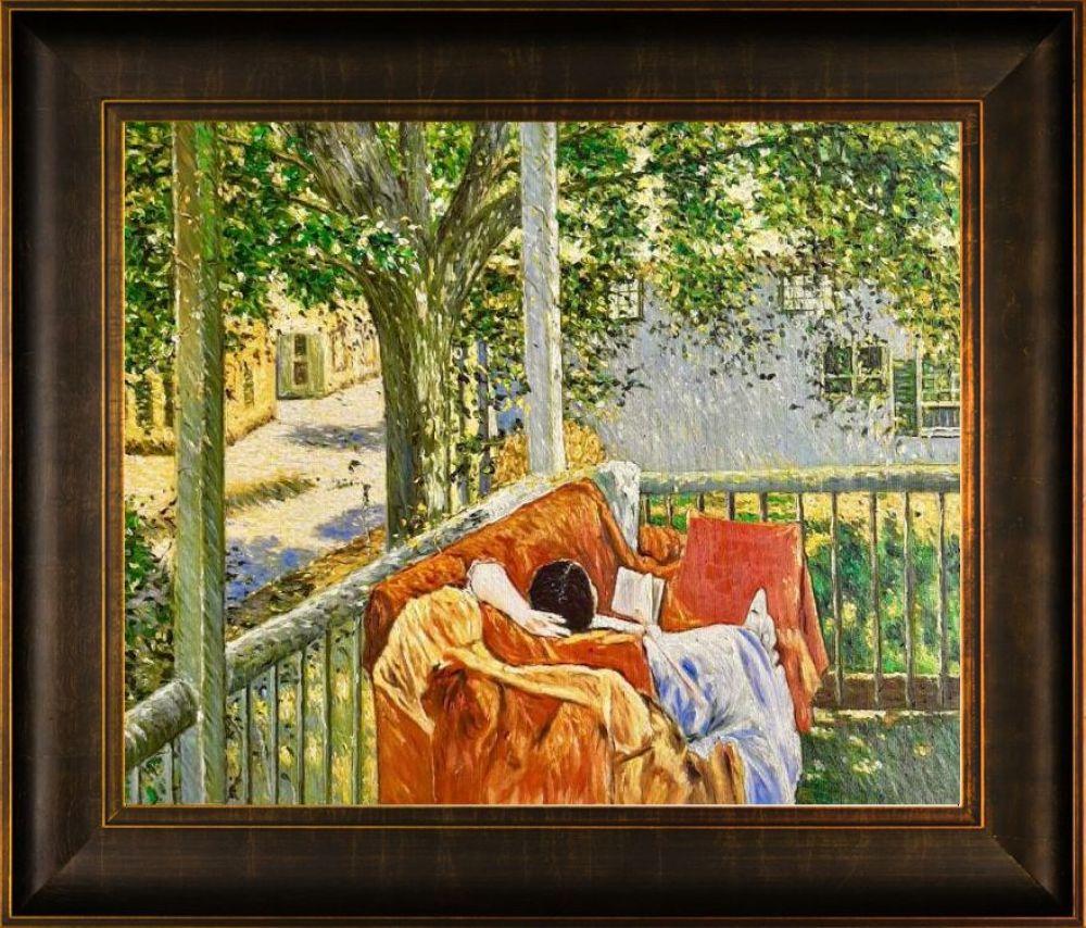 Couch on the Porch, Cos Cob Pre-Framed - Veine D'Or Bronze Scoop Frame 20"X24"