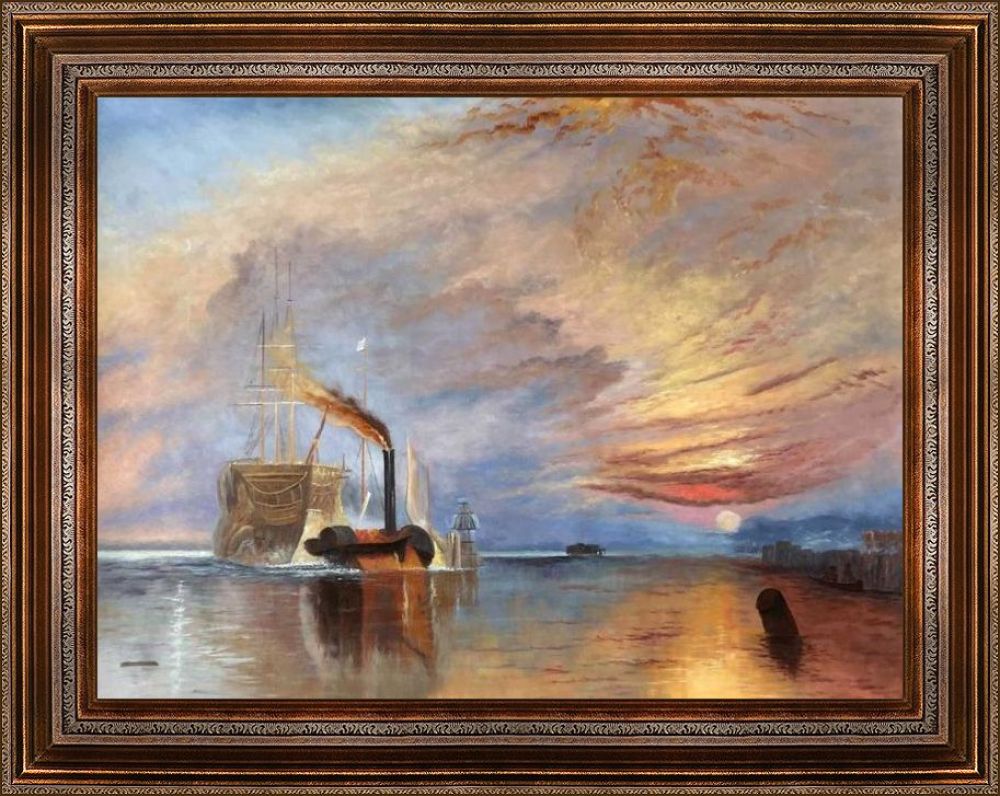 The Fighting Temeraire Pre-Framed - Mediterranean Bronze Frame 30"X40"