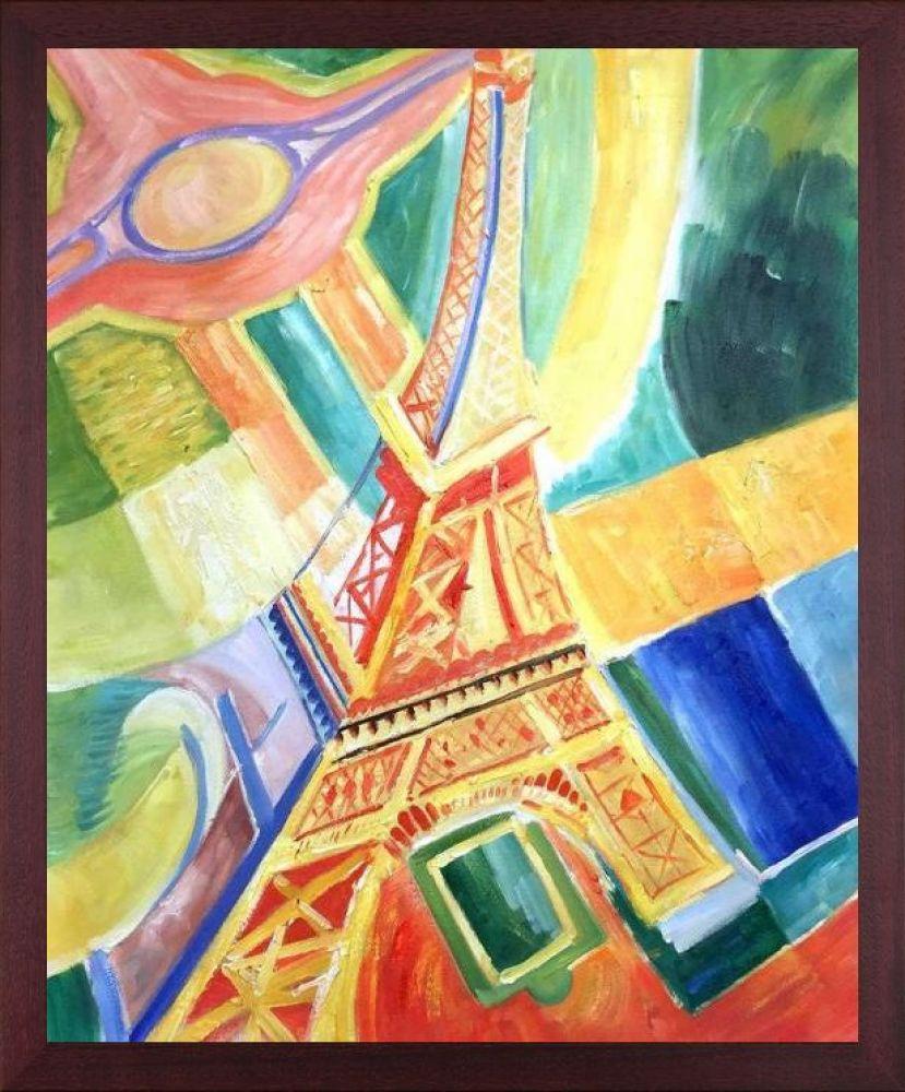 La Tour Eiffel, 1928 Pre-Framed - Open Grain Mahogany 20" X 24"