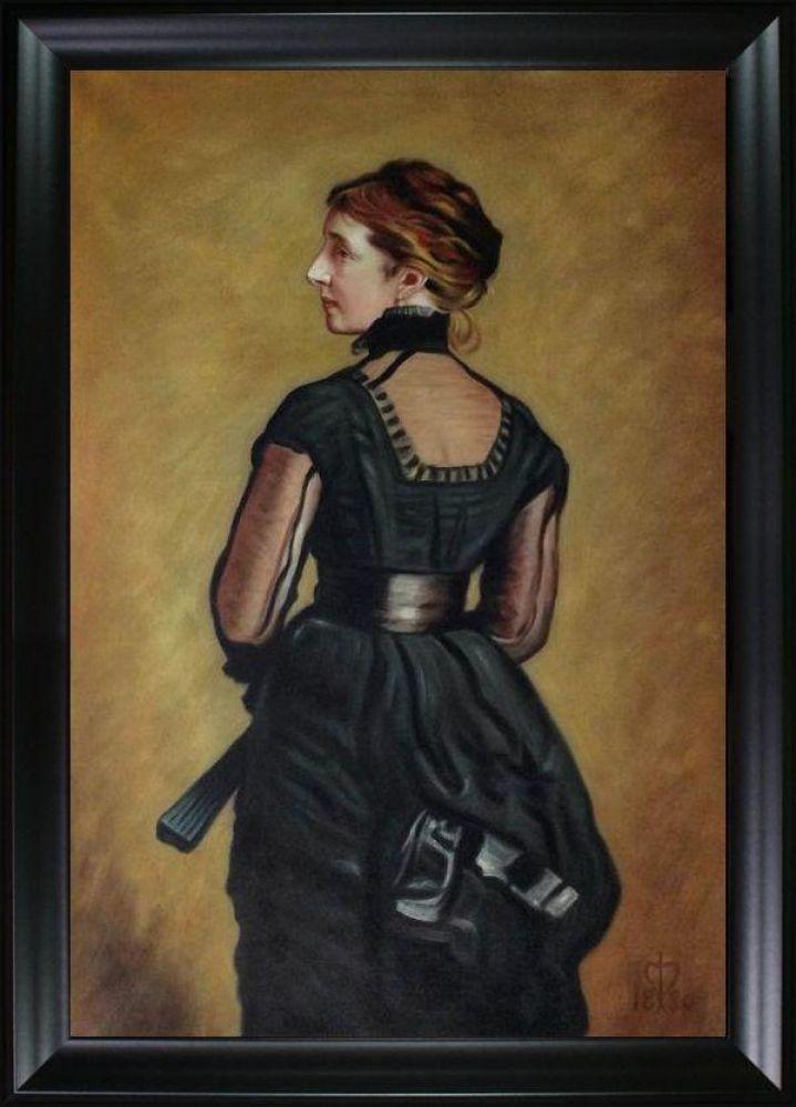 Portrait of Kate Perugini, daughter of Charles Dickens, 1880 Pre-framed - Black Matte Frame 24"X36"