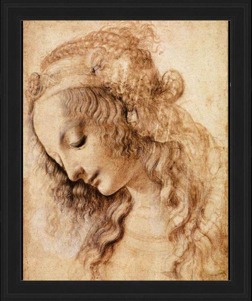 Woman's Head Pre-framed - Black Gallery