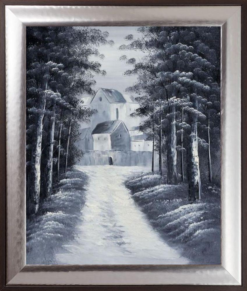 Tree Path Classic Pre-Framed - Magnesium Silver Frame 20" X 24"