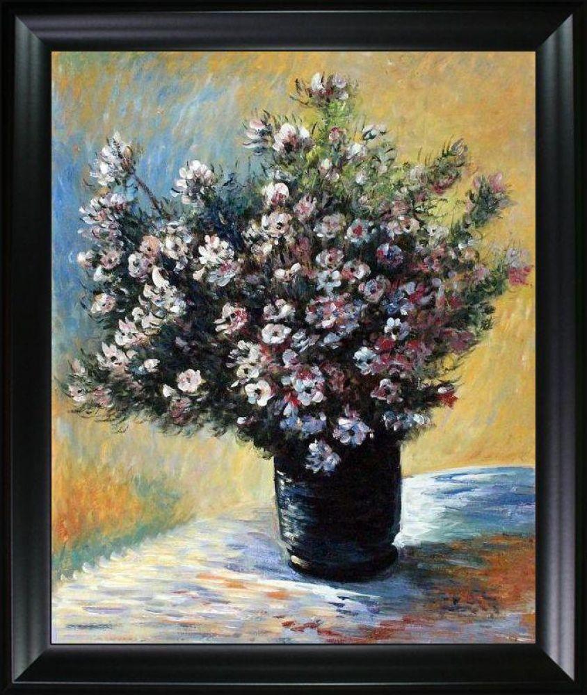 Vase of Flowers Pre-framed - Black Matte Frame 20"X24"