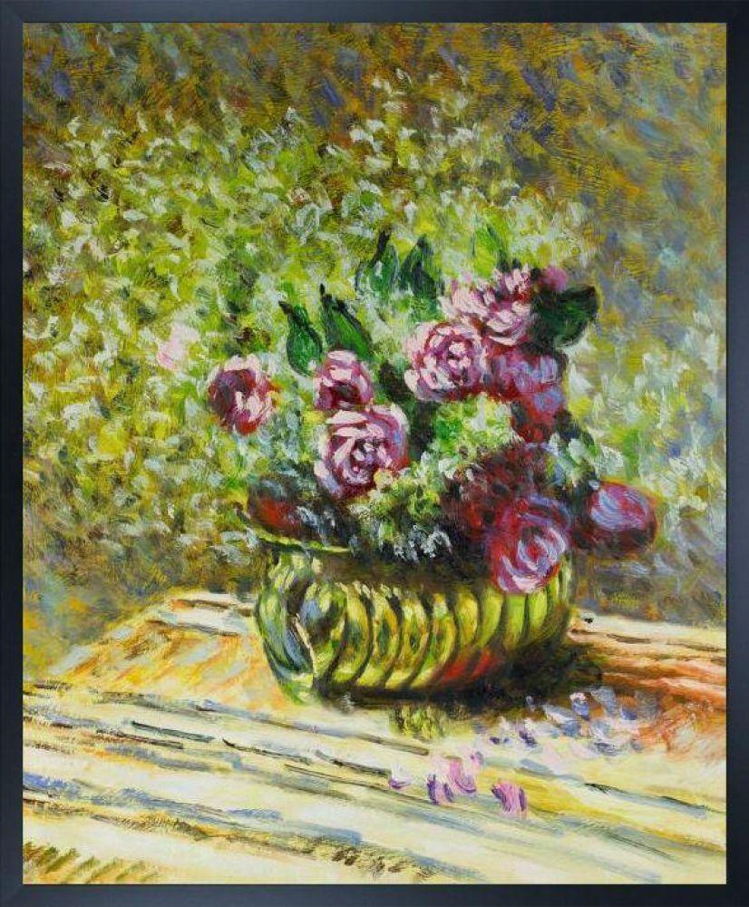 Flowers in a Pot Pre-framed - Studio Black Wood Frame 20"X24"