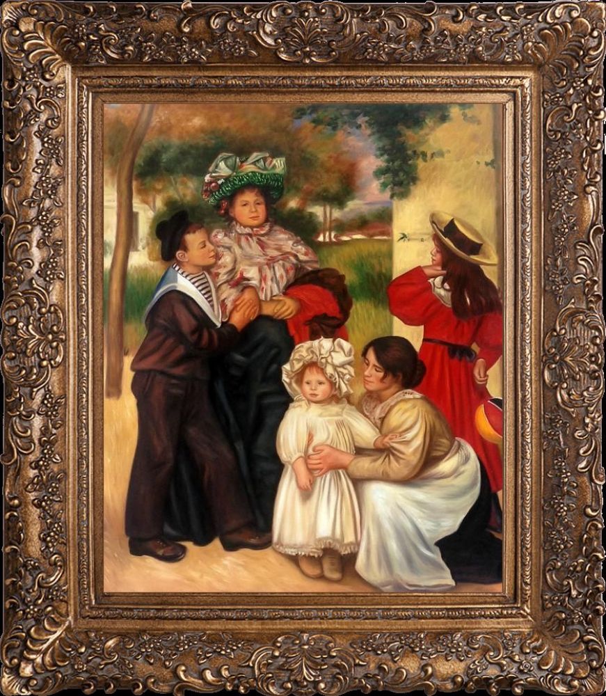 The Artist's Family, 1896 Pre-Framed - Burgeon Gold Frame 20"X24"