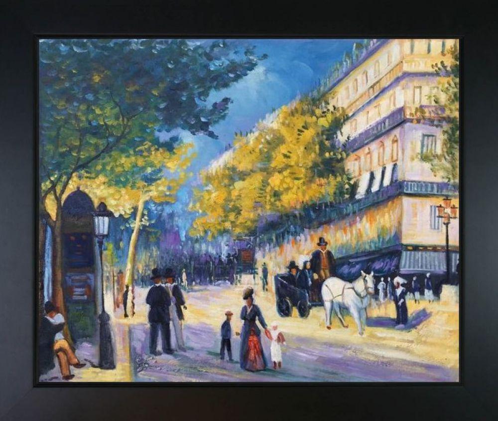 The Great Boulevards, 1875 - New Age Black Frame 20"X24"