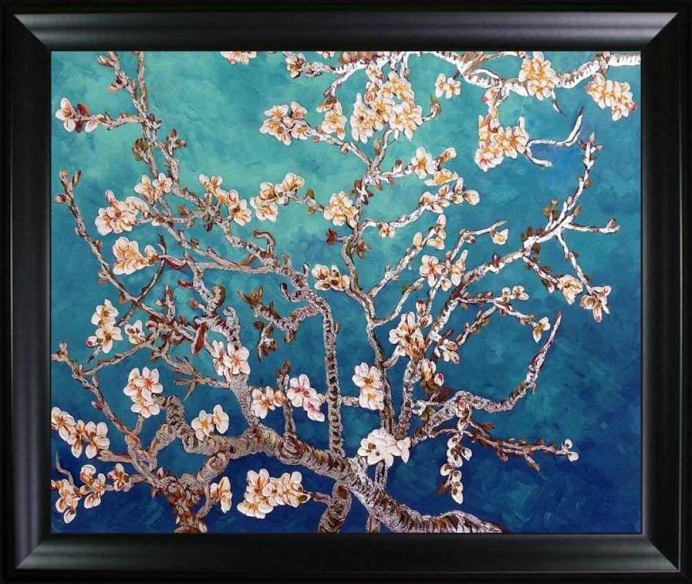 Branches of an Almond Tree (Luxury Line) Pre-framed - Black Matte Frame 20"X24"