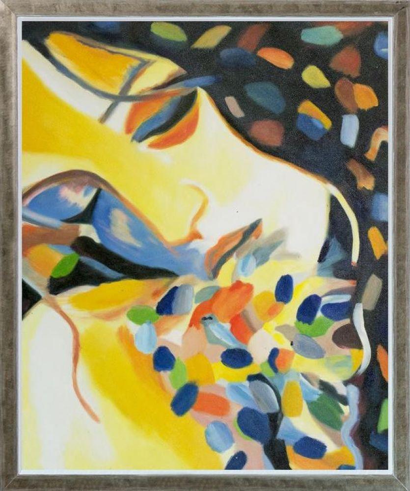 Delight Reproduction Pre-Framed - Champagne Silhouette Frame 20" X 24"