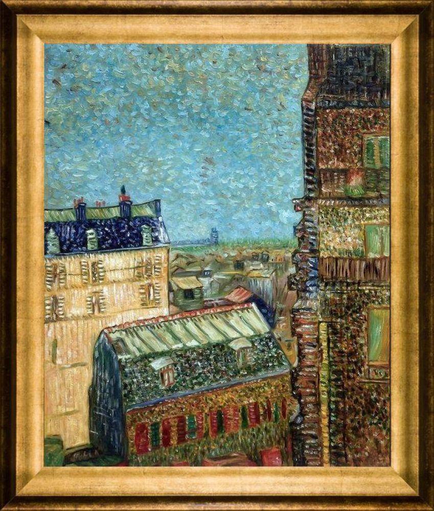 View of Paris from Vincent's Room in the Rue Lepic, 1887 Pre-framed - Athenian Gold Frame 20"X24"