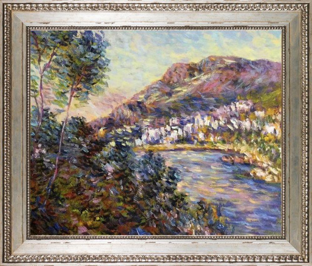 Monte Carlo Seen from Roquebrune, 1884 Pre-Framed - Versailles Silver King Frame 20" X 24"