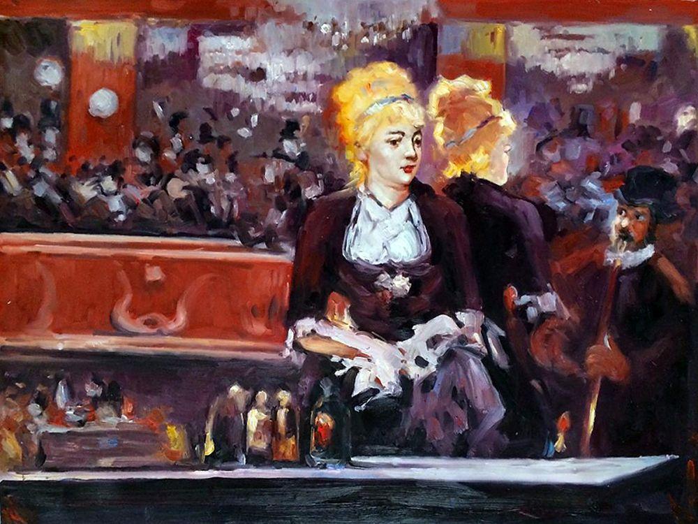 Study for A Bar at the Folies Bergere