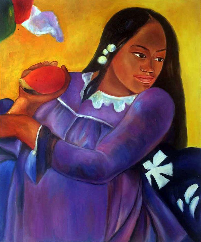 Woman with a Mango