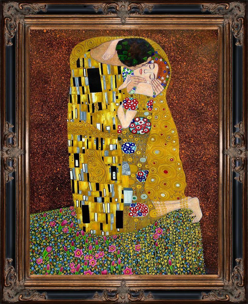 The Kiss (Full View) Pre-Framed - Excalibur Frame 30"X40"