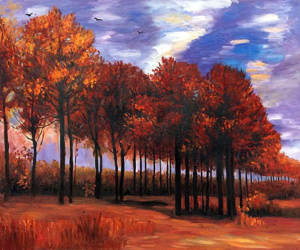Van Gogh Reproduction Autumn Landscape Reproduction