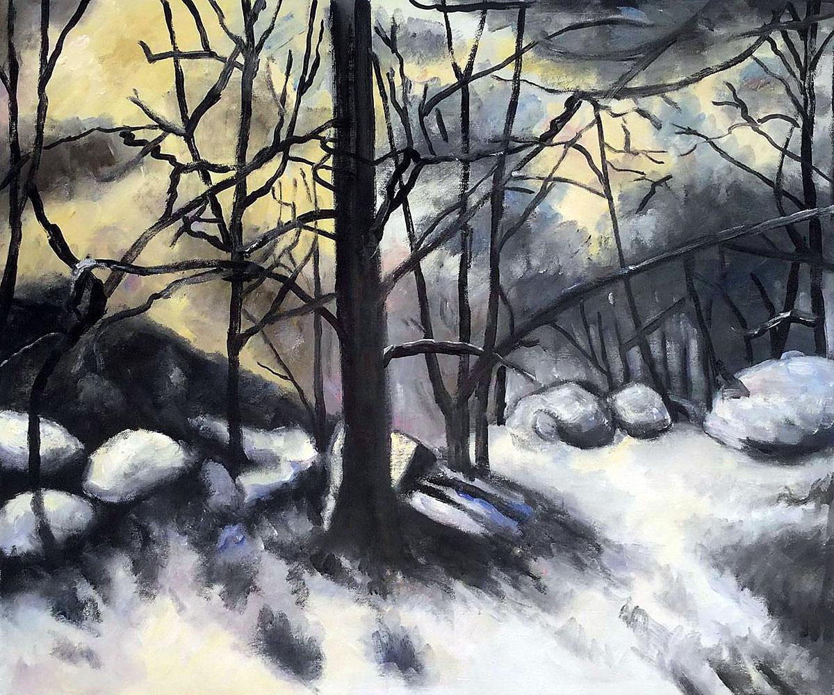 Paul Cezanne - Melting Snow, Fontainebleau