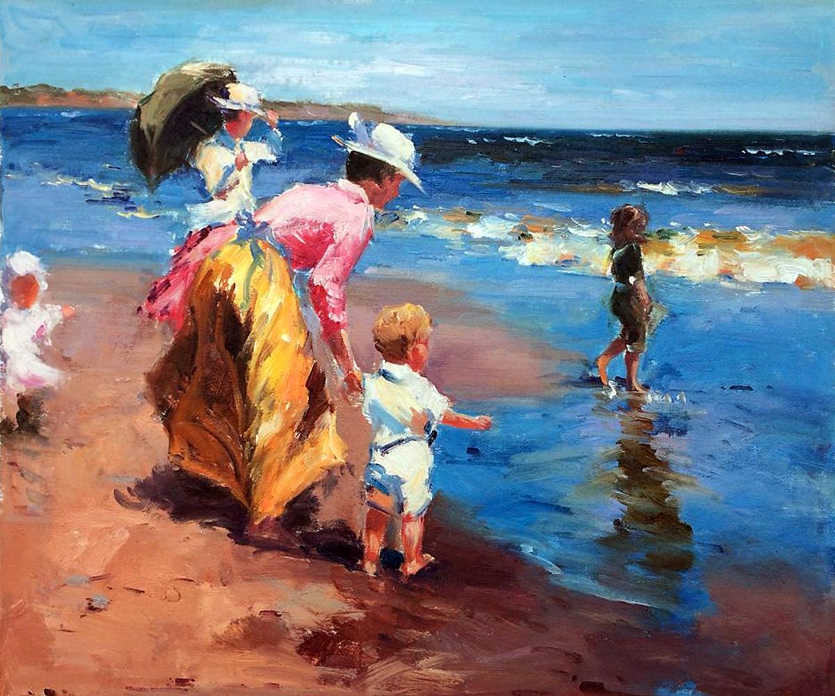 At the Beach, by Edward Henry Potthast