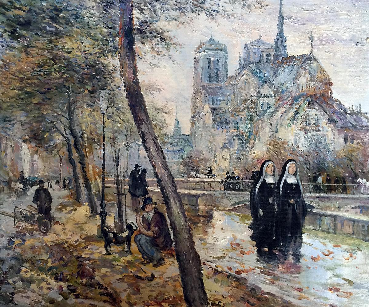 Notre Dame de Paris, by Jean Francois Raffaelli