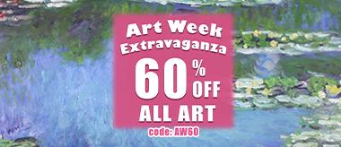 Celebrating Art Week! Save 60% Off All Art!