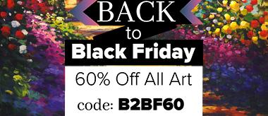 Back to Black Holiday Sale - Save 60% Off Art!