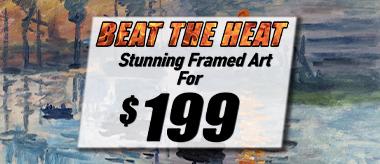 Beat the Heat: Exquisite Framed Oil Paintings For Only $199 Flash Deals!