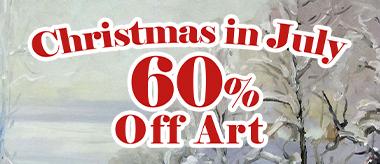 Christmas in July: Save 60% Off All Art!