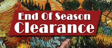 End of Season Clearance Sale!