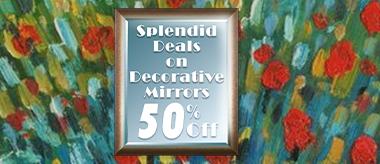 Splendid Doorbuster Deals on Decorative Mirrors - Save 50% Off Limited Time!